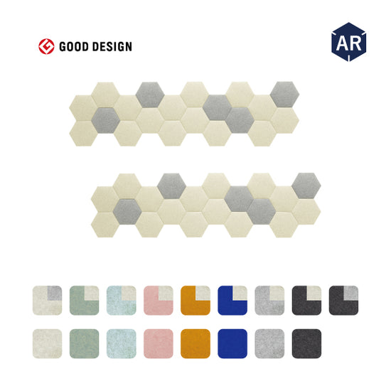 オフィス吸音パネルOTTOR六角354 40枚セットアイコン