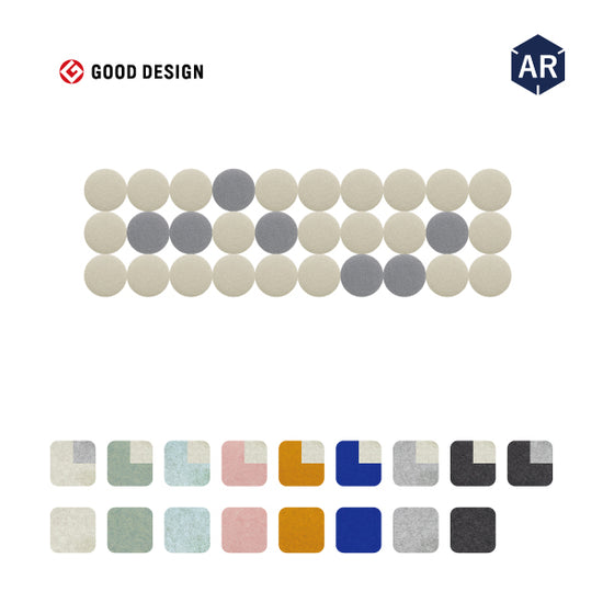 オフィス吸音パネルOTTOR丸型直径30cm30枚セットアイコン