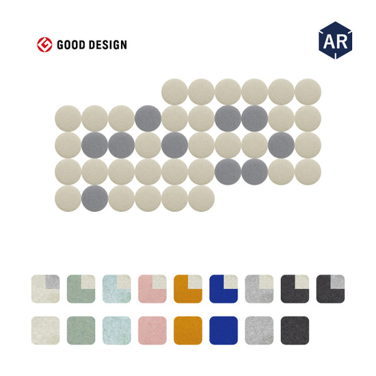 オフィス吸音パネルOTTOR丸型直径30cm42枚セットアイコン