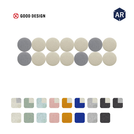 オフィス吸音パネルOTTOR丸型直径45cm14枚セットアイコン