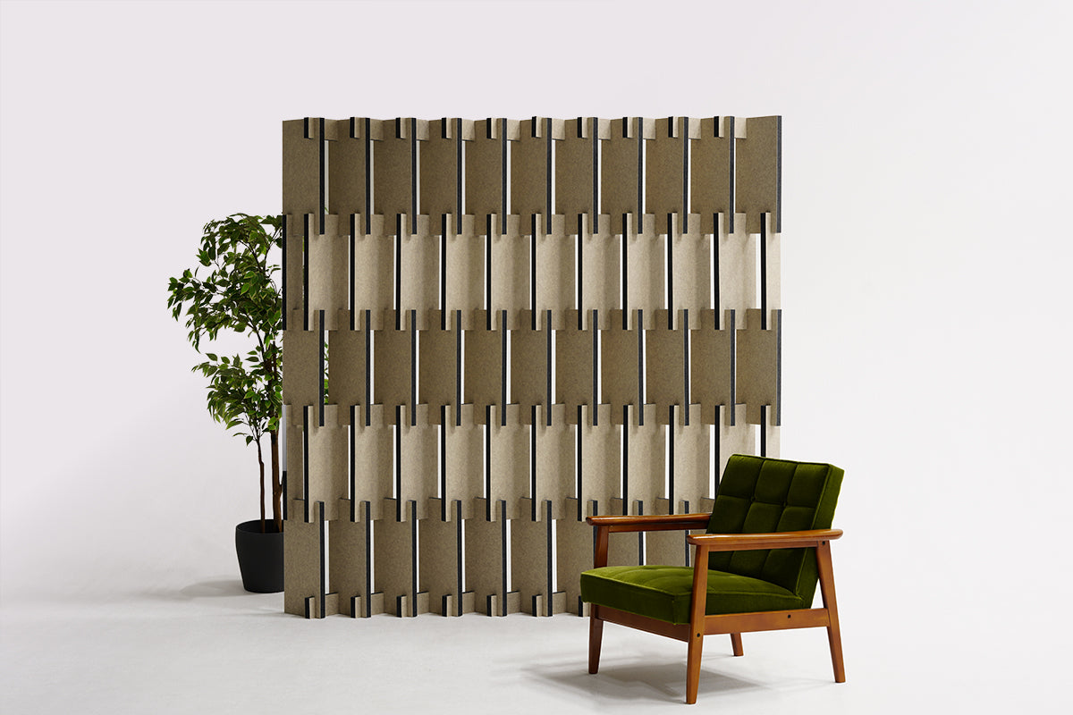 MOSAIC吸音パーテーションレイアウト　一人用休憩スペース