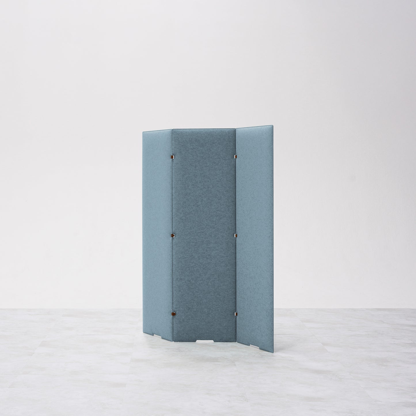 TRANQORD吸音パーテーション 140cm 3枚セット アイスブルー