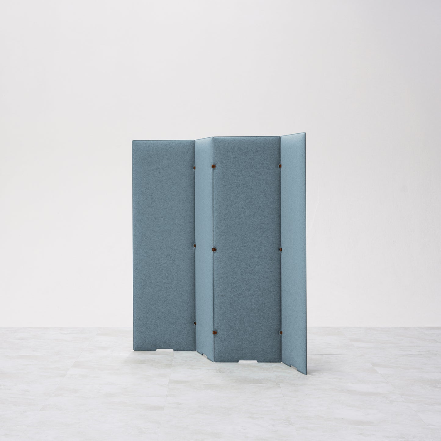 TRANQORD吸音パーテーション 140cm 4枚セット アイスブルー