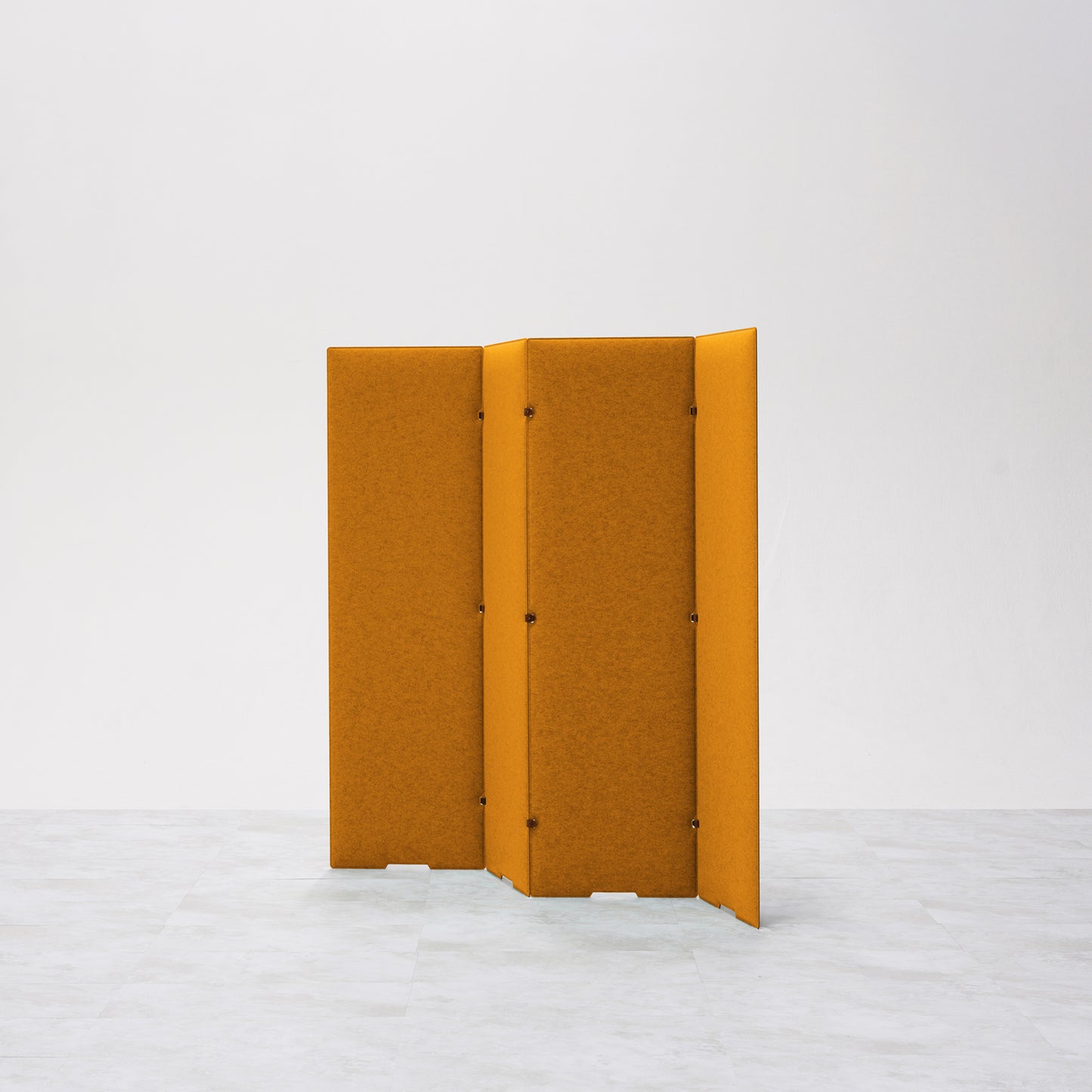 TRANQORD吸音パーテーション 140cm 4枚セット マリーゴールド