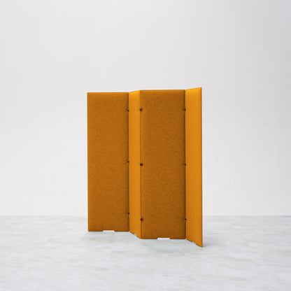 TRANQORD吸音パーテーション 140cm 4枚セット マリーゴールド