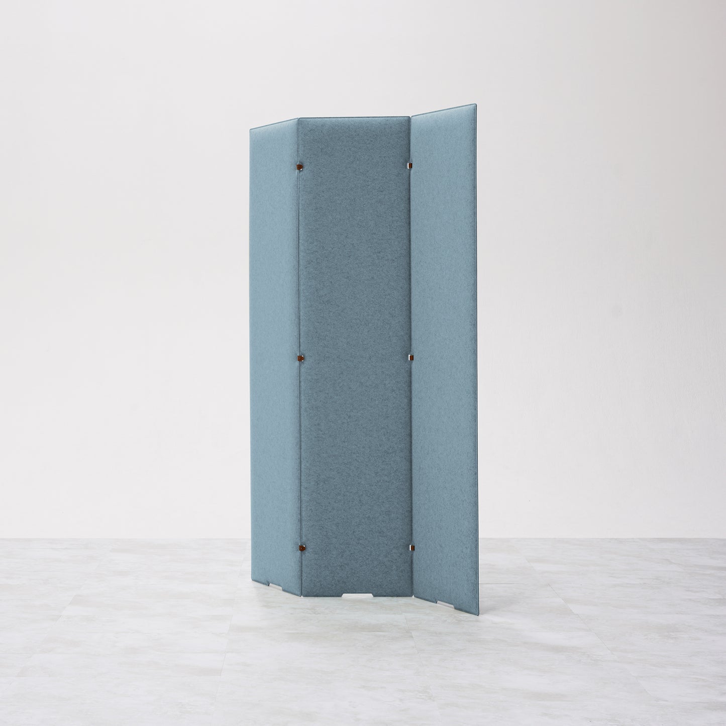 TRANQORD吸音パーテーション 180cm 3枚セット アイスブルー