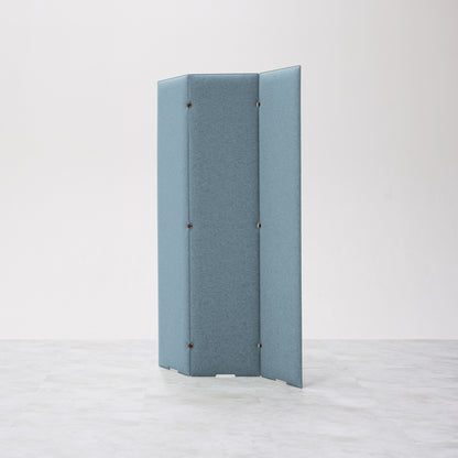 TRANQORD吸音パーテーション 180cm 3枚セット アイスブルー