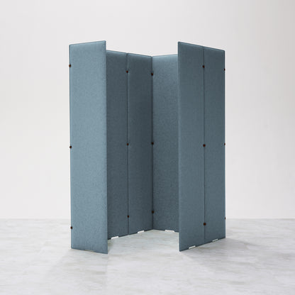 TRANQORD吸音パーテーション 180cm 8枚セット アイスブルー