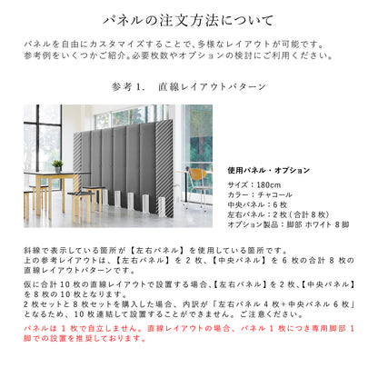 TRANQORD 吸音パーテーション 専用単品パネル