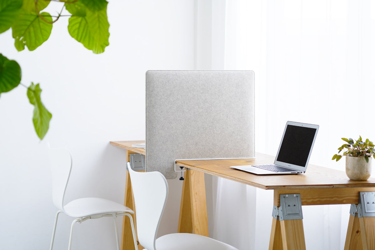 吸音デスクトップパネル サイドタイプ ベージュ