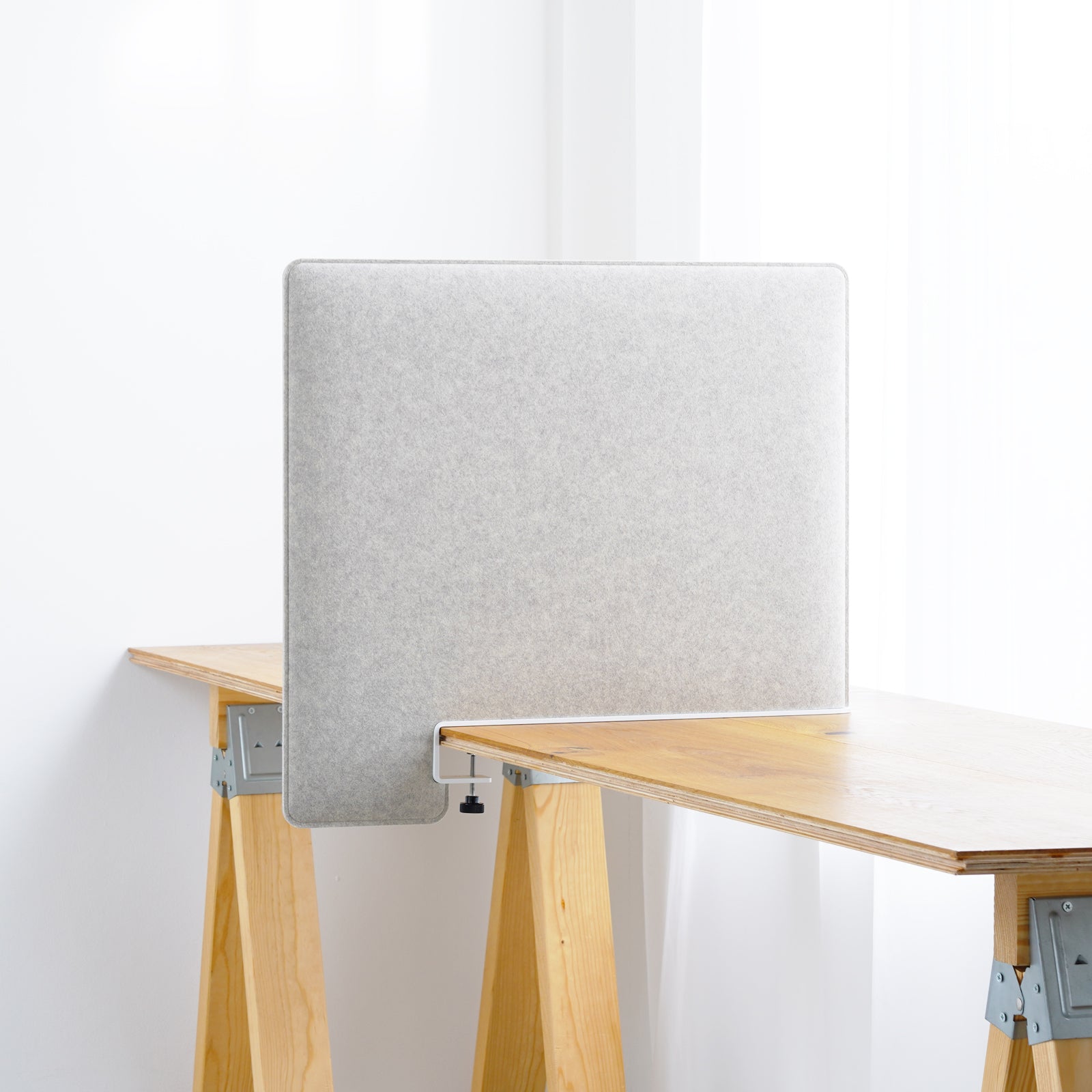 吸音デスクトップパネル サイドタイプ ベージュ