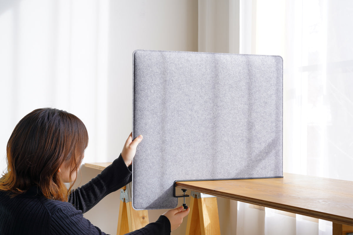 吸音デスクトップパネル サイドタイプ 組立簡単