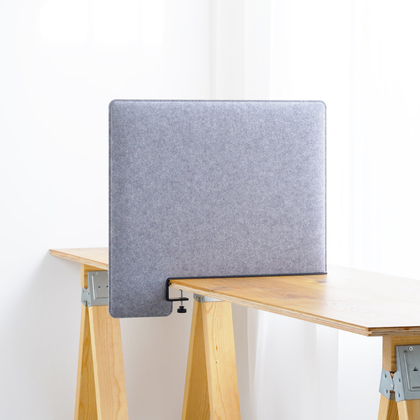 吸音デスクトップパネル サイドタイプ グレー