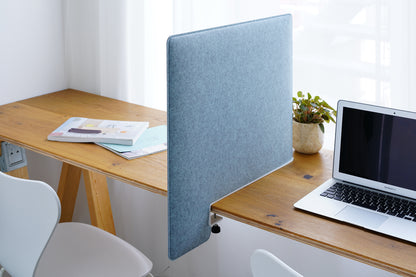 吸音デスクトップパネル サイドタイプ アイスブルーナチュラルなインテリア